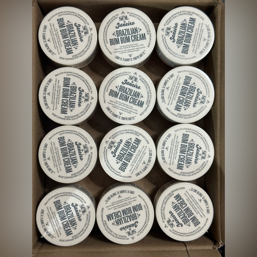 (12-Pack) Sol De Janeiro Brazilian Bum Bum Cream 2.5 oz./ 75 ml SEALED